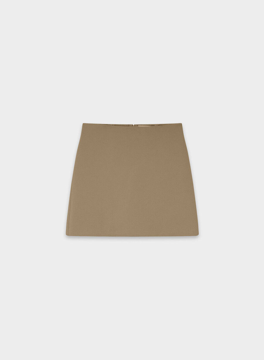 fusta mini clasică - crepette folio brown