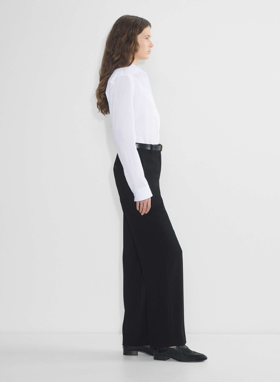 pantaloni agency - mirror crepe negri