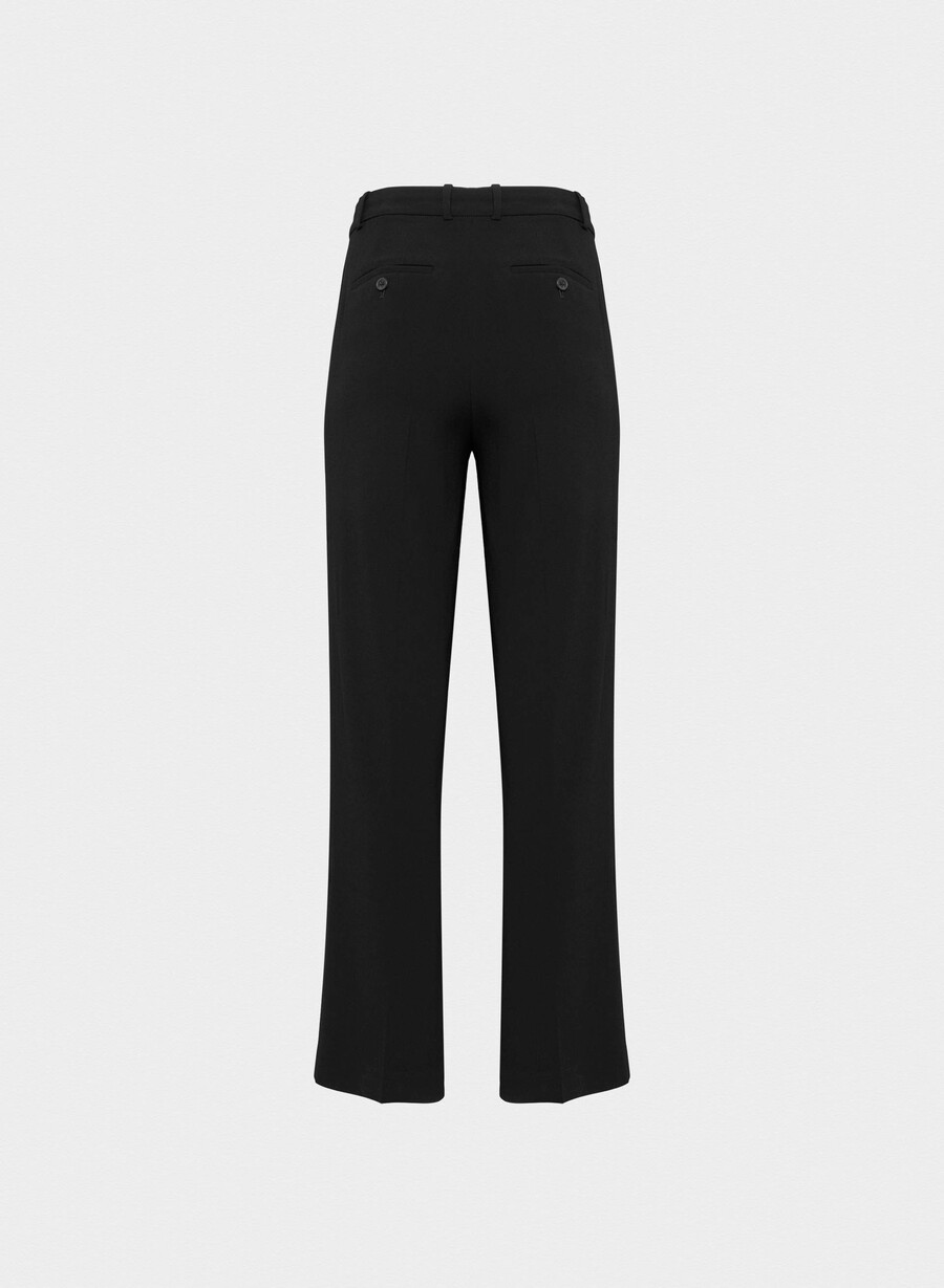 pantaloni agency - mirror crepe negri
