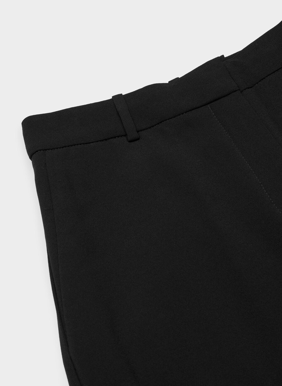 pantaloni agency - mirror crepe negri