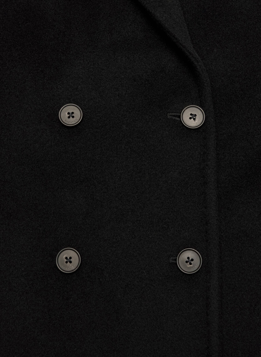 paltonul slouch nou - recamel wool negru