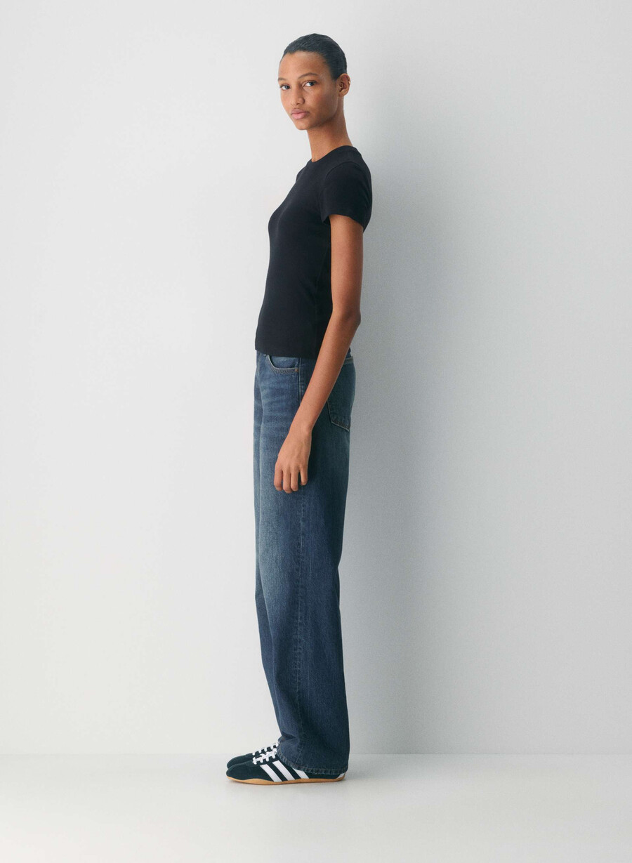 tricou homestretch rib tune negru