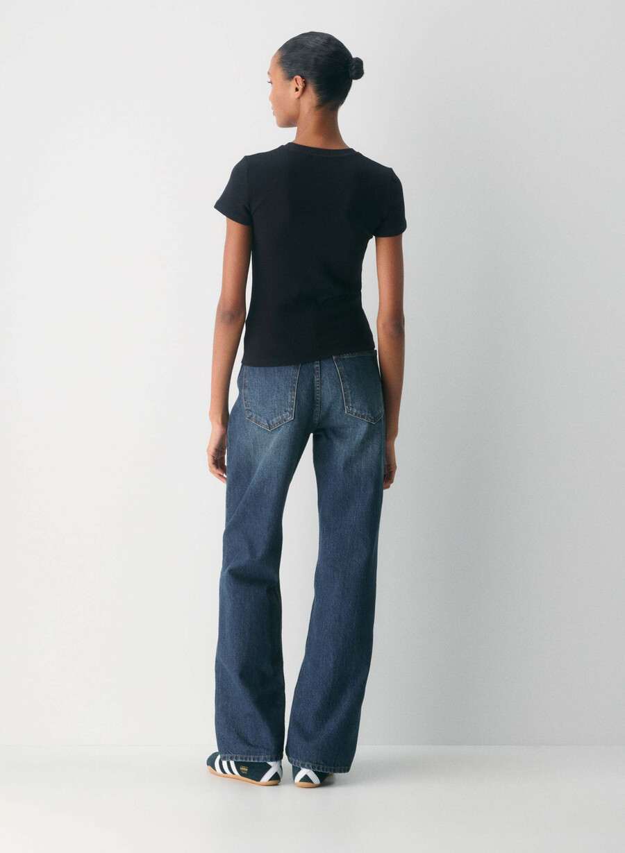 tricou homestretch rib tune negru