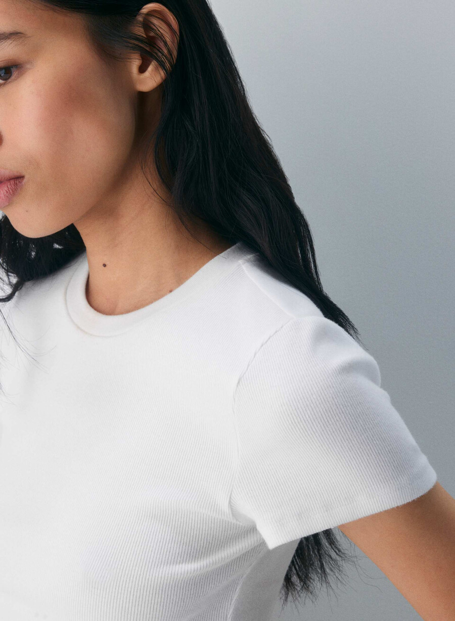 tricou homestretch rib tune alb