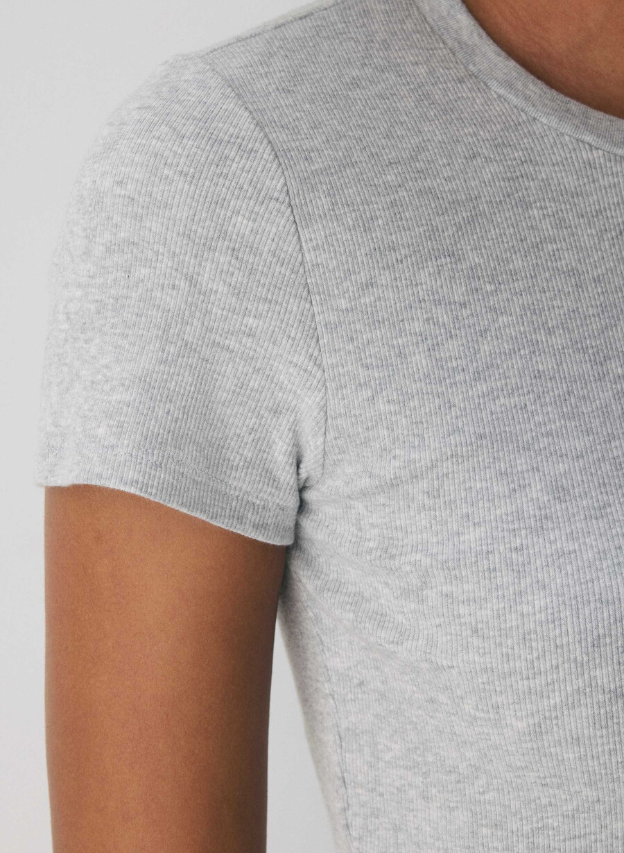 tricou homestretch rib tune heather chrome