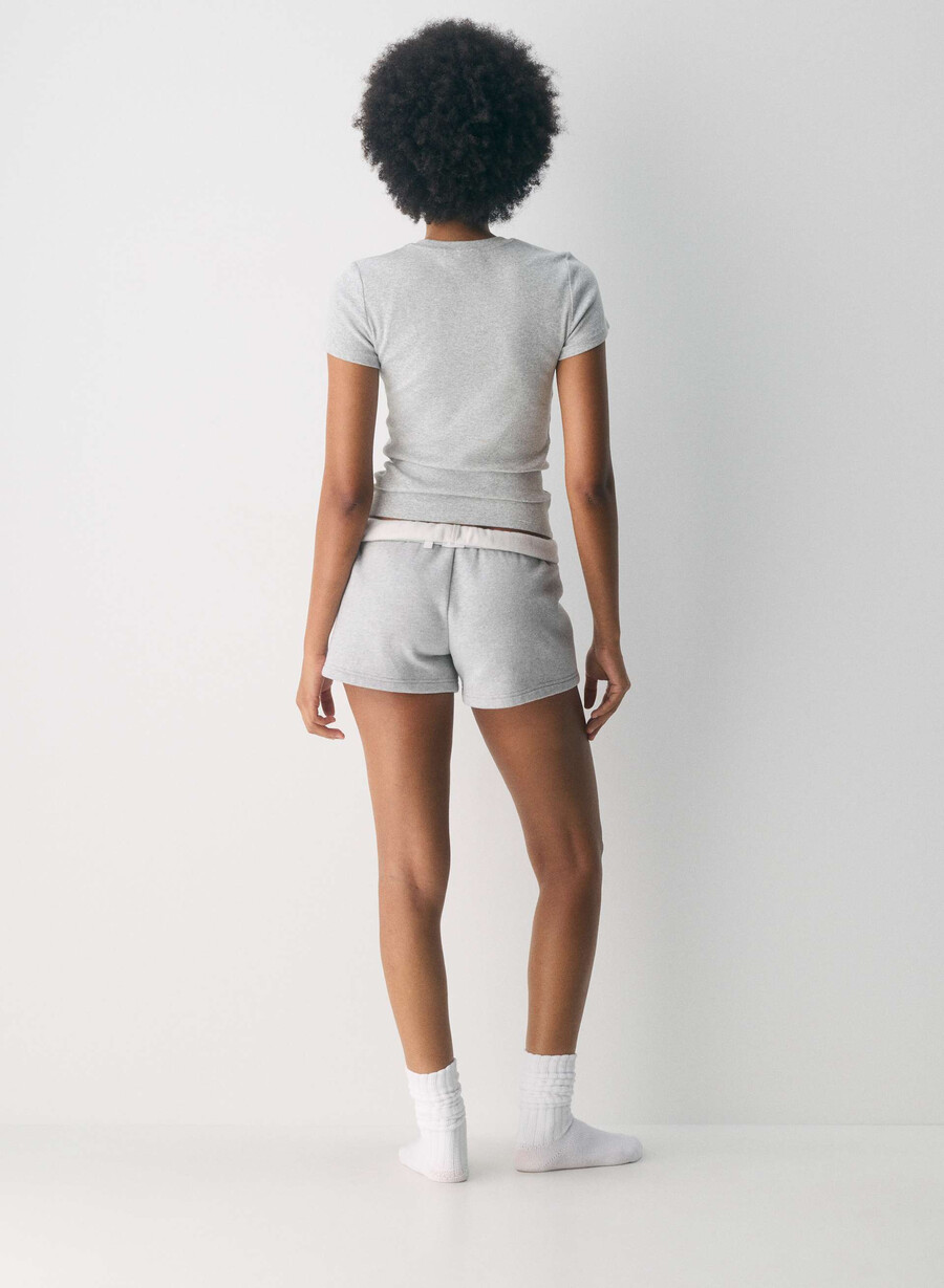 tricou homestretch rib tune heather chrome