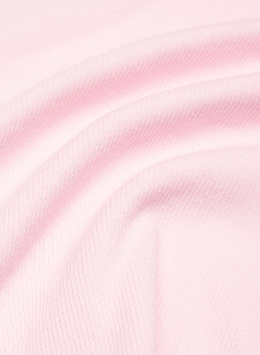 tricou cu mânecă lungă homestretch rib solo villa pink