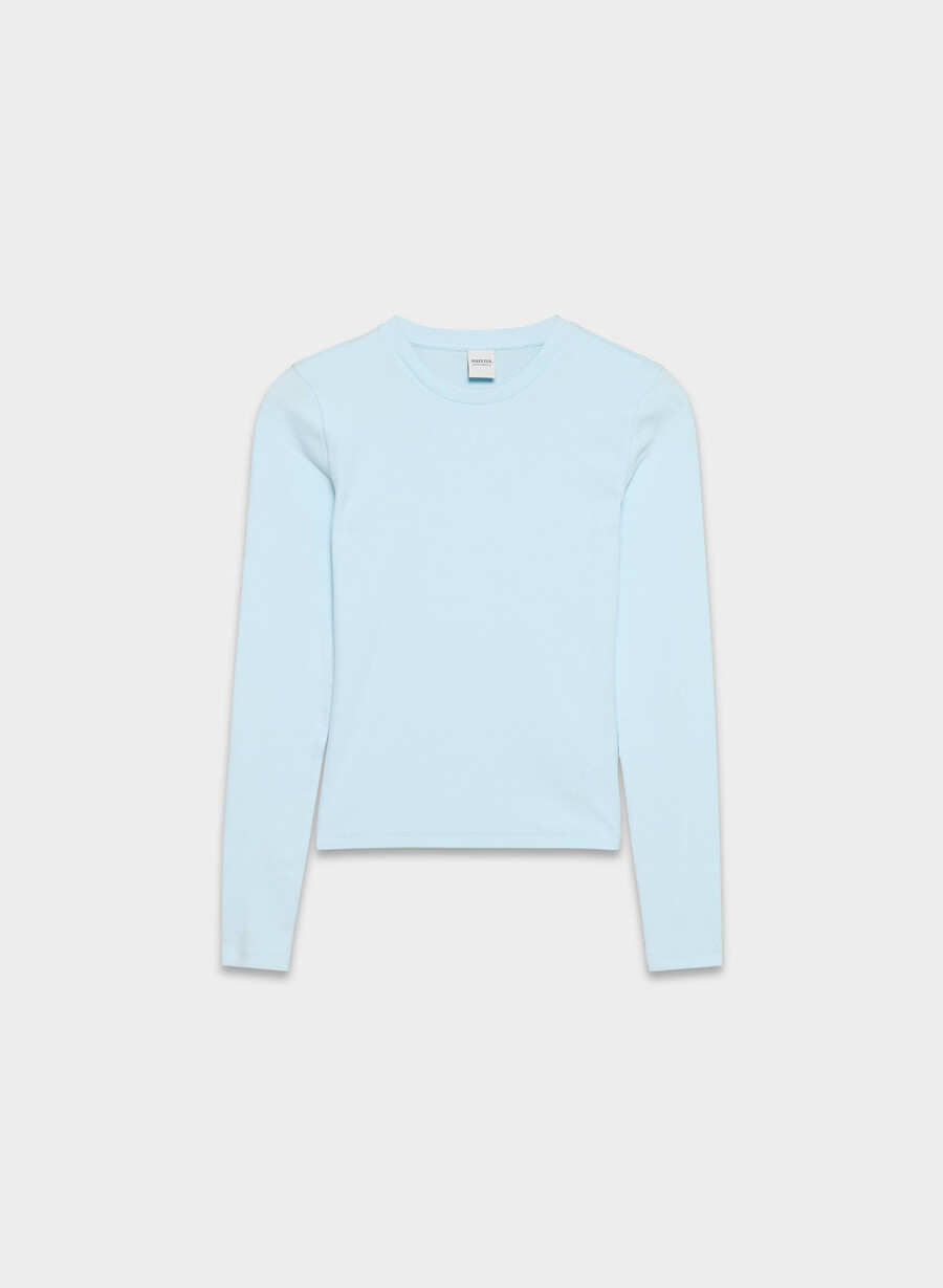 tricou cu mânecă lungă homestretch rib solo villa blue