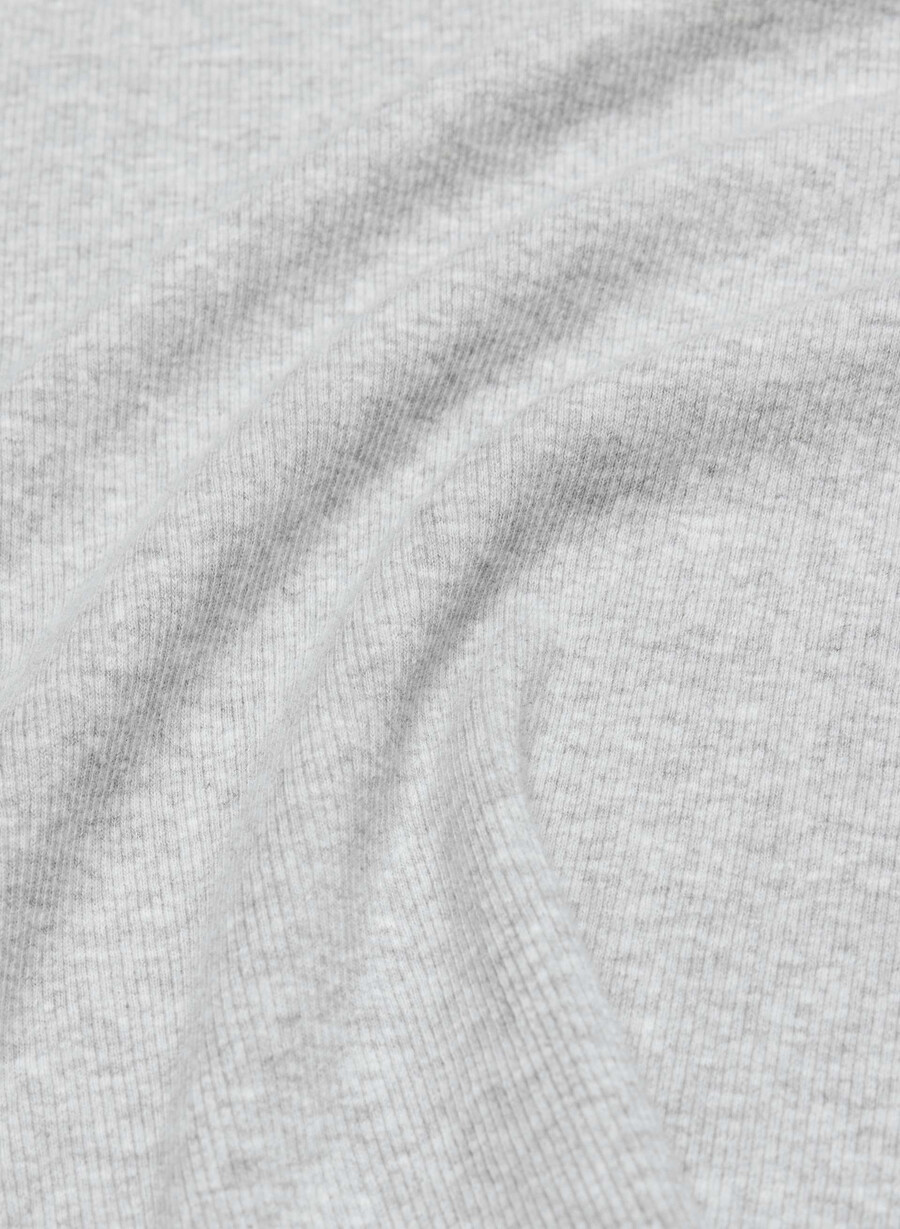 tricou cu mânecă lungă homestretch rib solo heather chrome