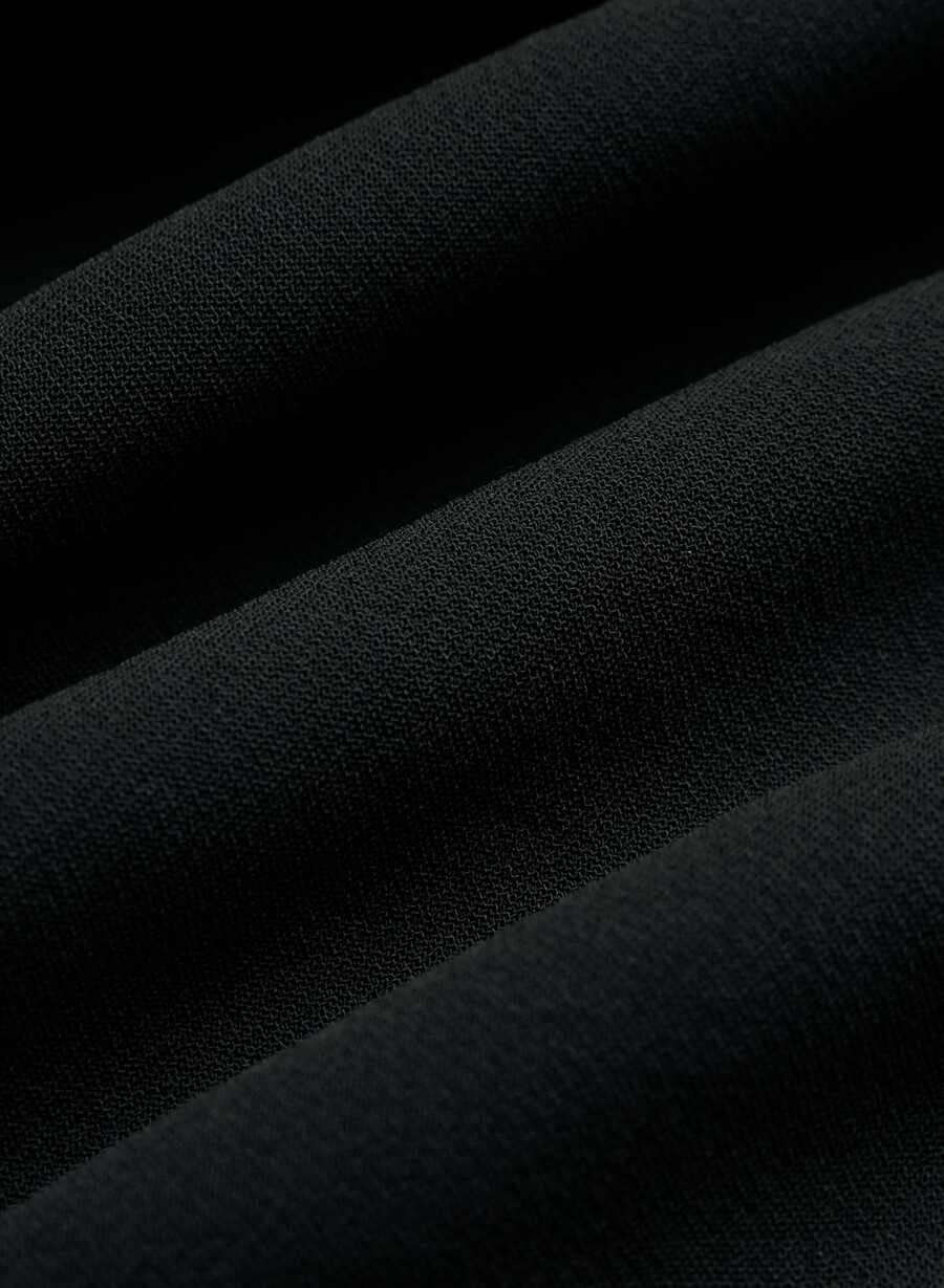 pantalonii the effortless pant cu talie mică - crepette negri