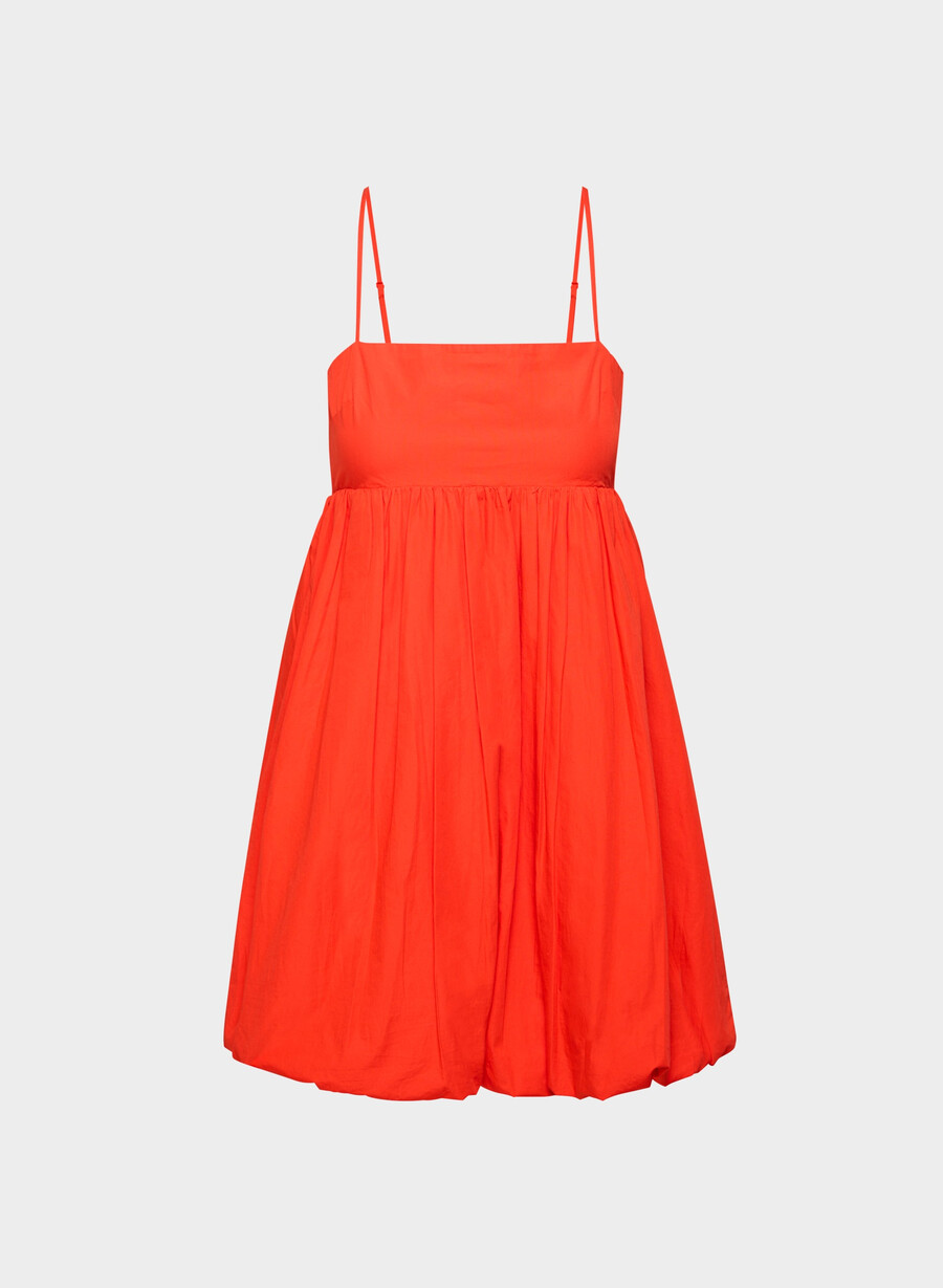 rochie elio poplin roȘu mac