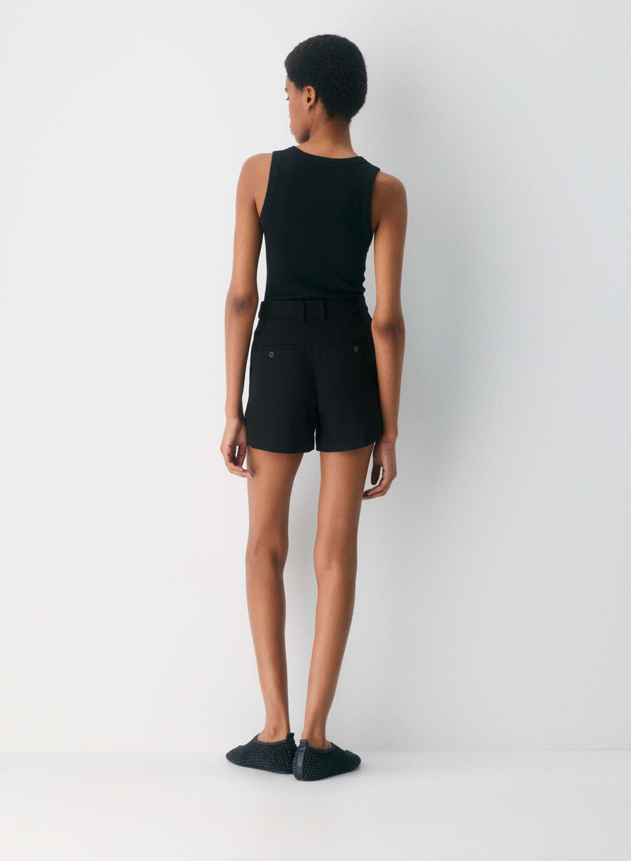 pantaloni scurți mini agency negri