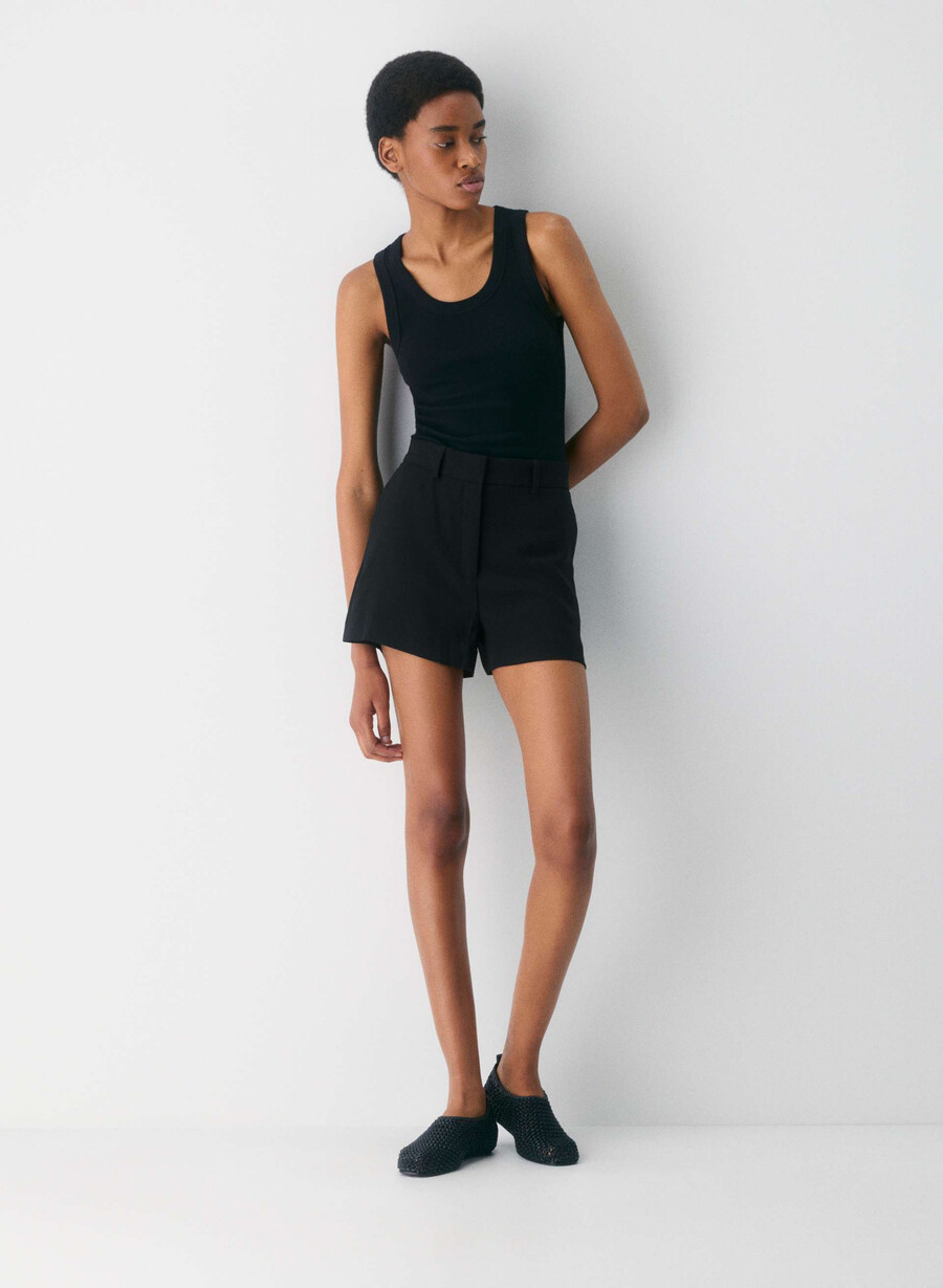 pantaloni scurți mini agency negri