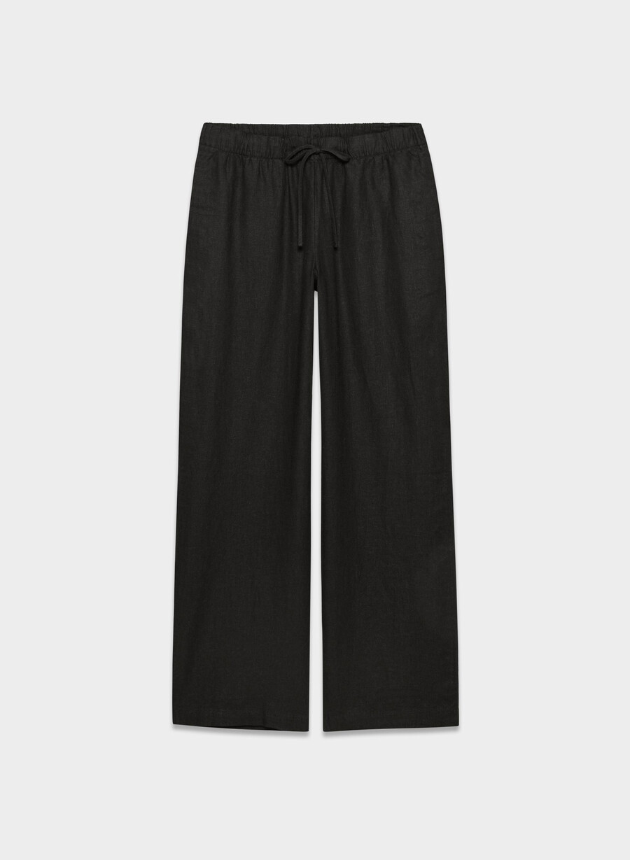 pantaloni sontag linen negri