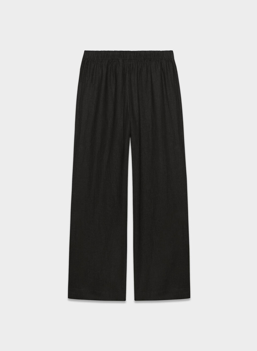 pantaloni sontag linen negri