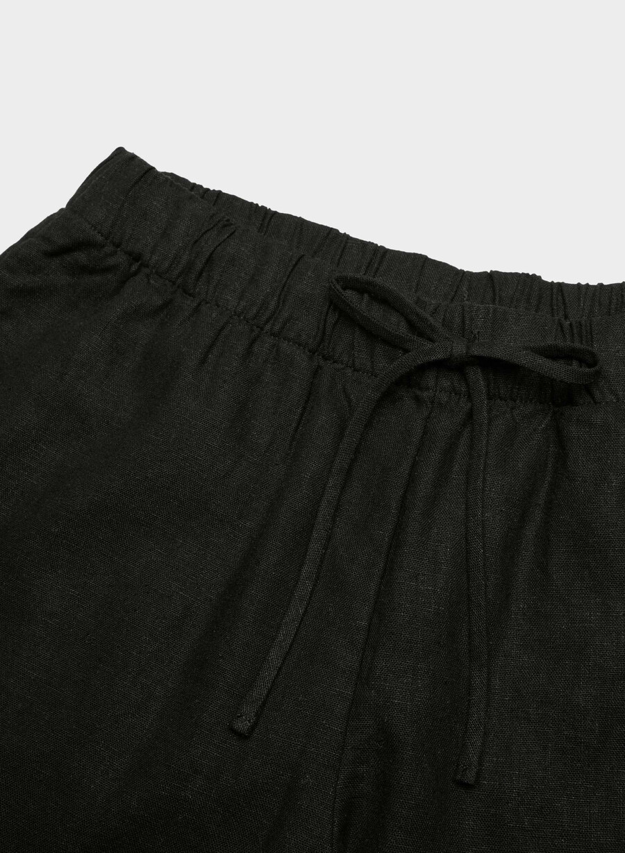 pantaloni sontag linen negri