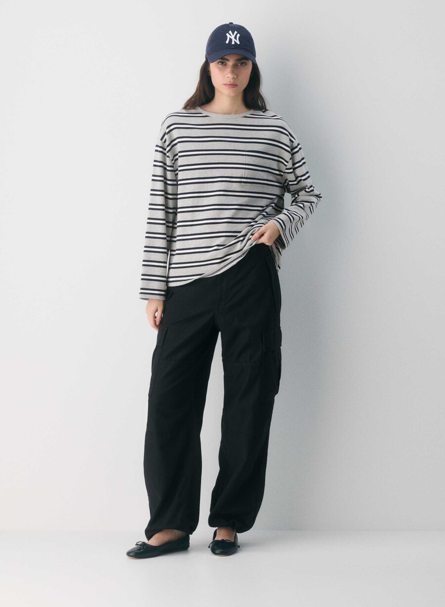 pantaloni cargo supply vintage negri