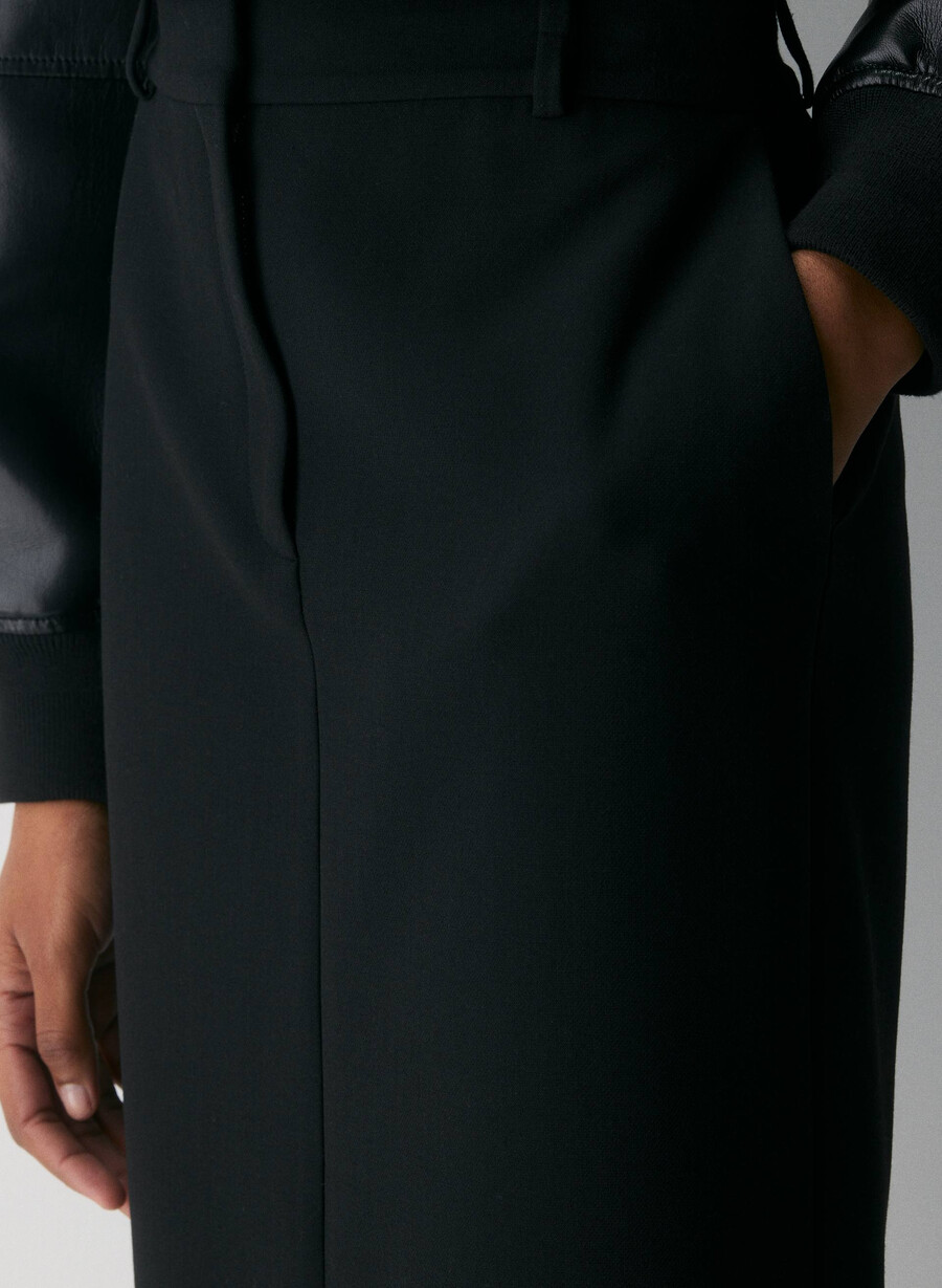fustă maxi chisel - ressential black
