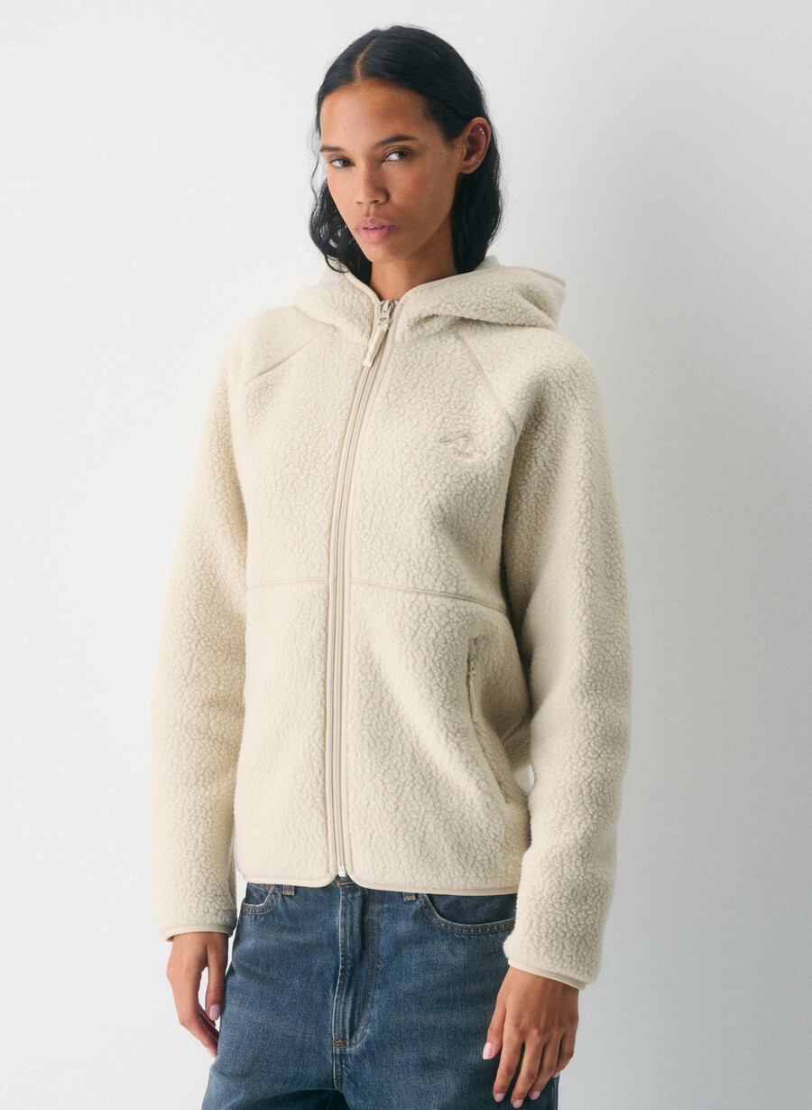 hanorac cu fermoar raglan polartec thermal pro maro intens