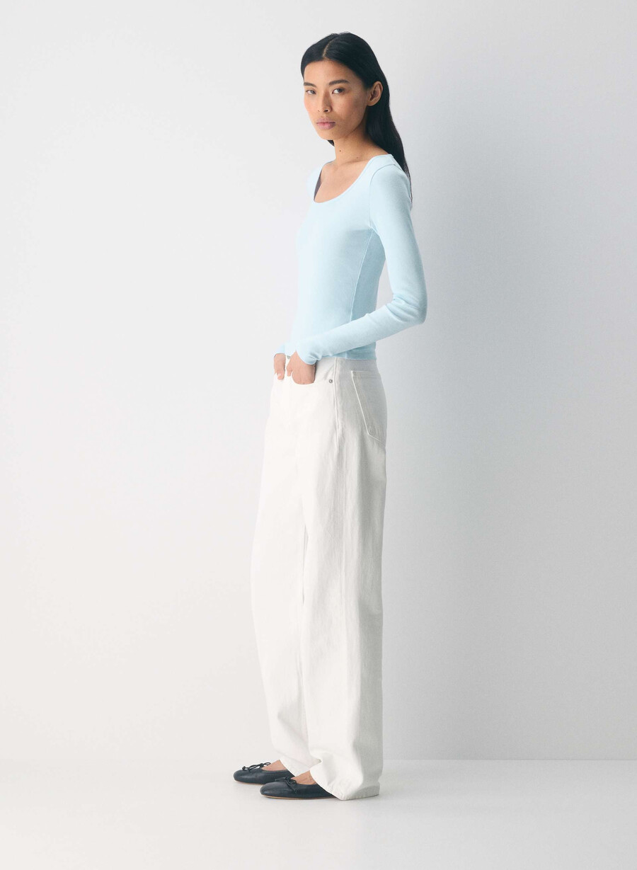 tricou cu mânecă lungă homestretch rib equalizer villa blue