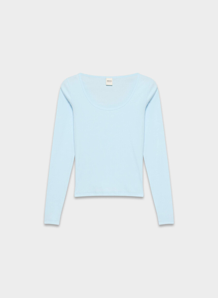 tricou cu mânecă lungă homestretch rib equalizer villa blue