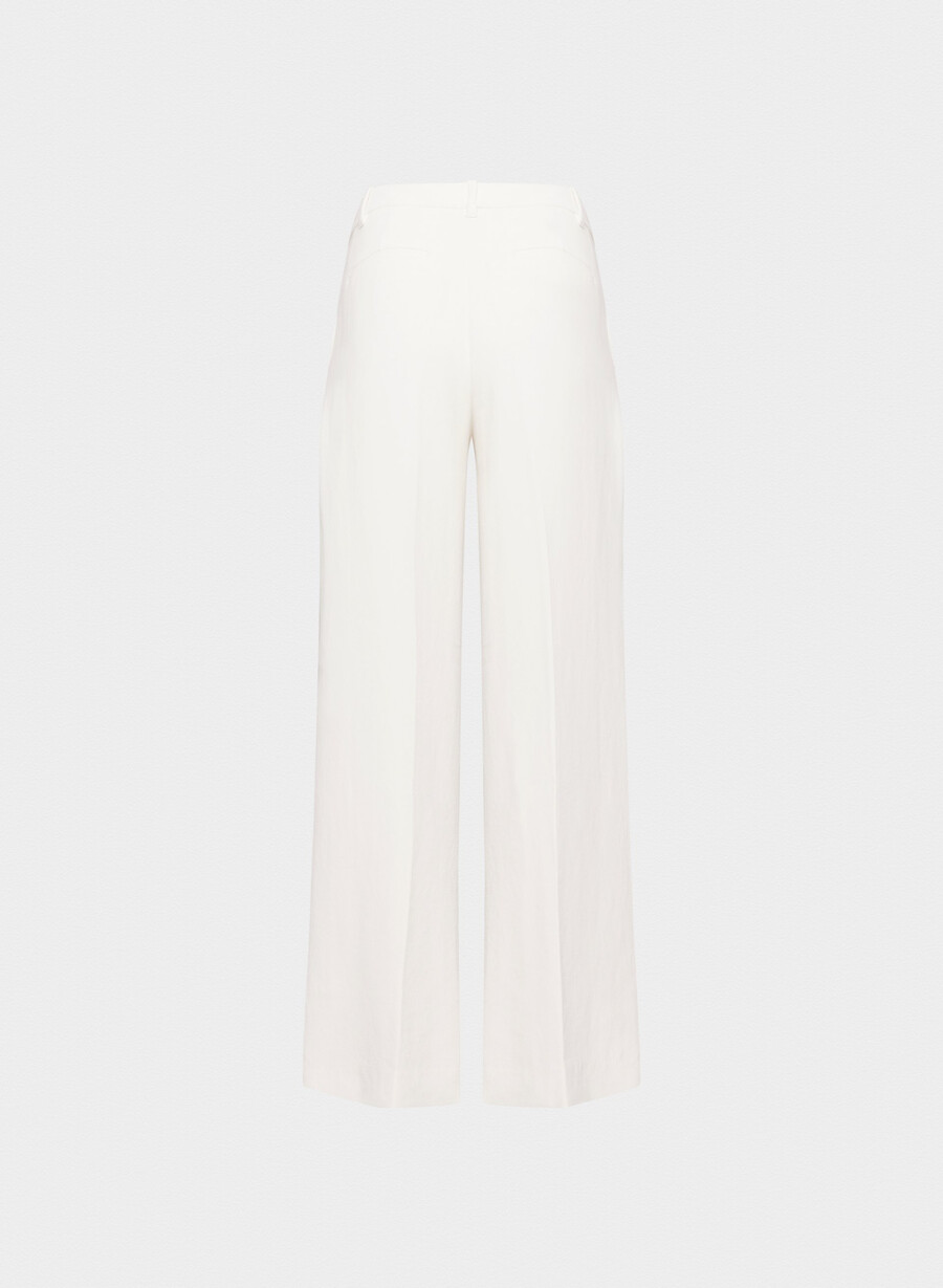 pantalonii the effortless pant mai largi - crepette verde deschis