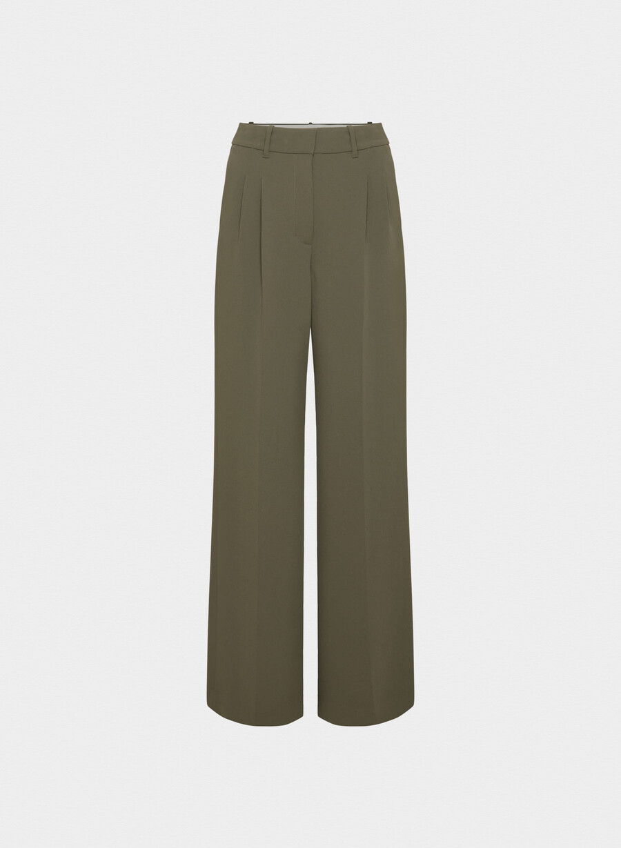 pantalonii the effortless pant mai largi - crepette mĂslin Închis
