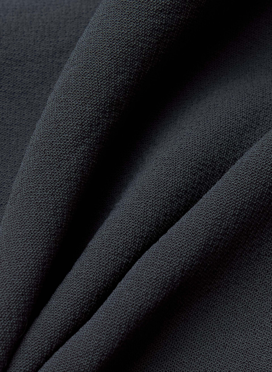 pantalonii the effortless pant mai largi - crepette bleumarin bleumarin Închis