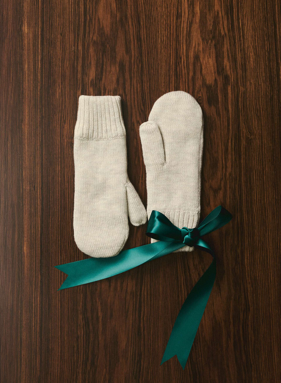 mănușă bundle mitten heather light oatmeal