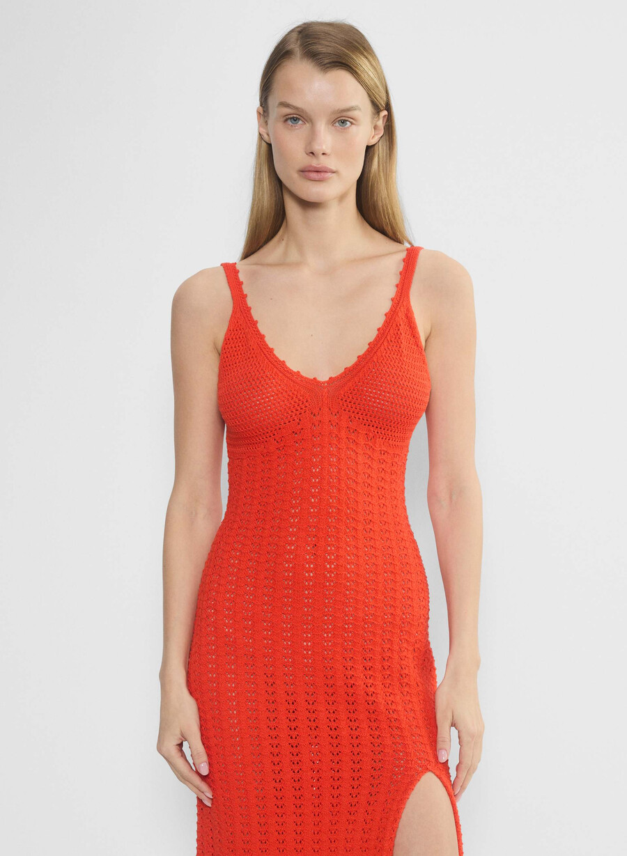 rochie midi evie poppy red
