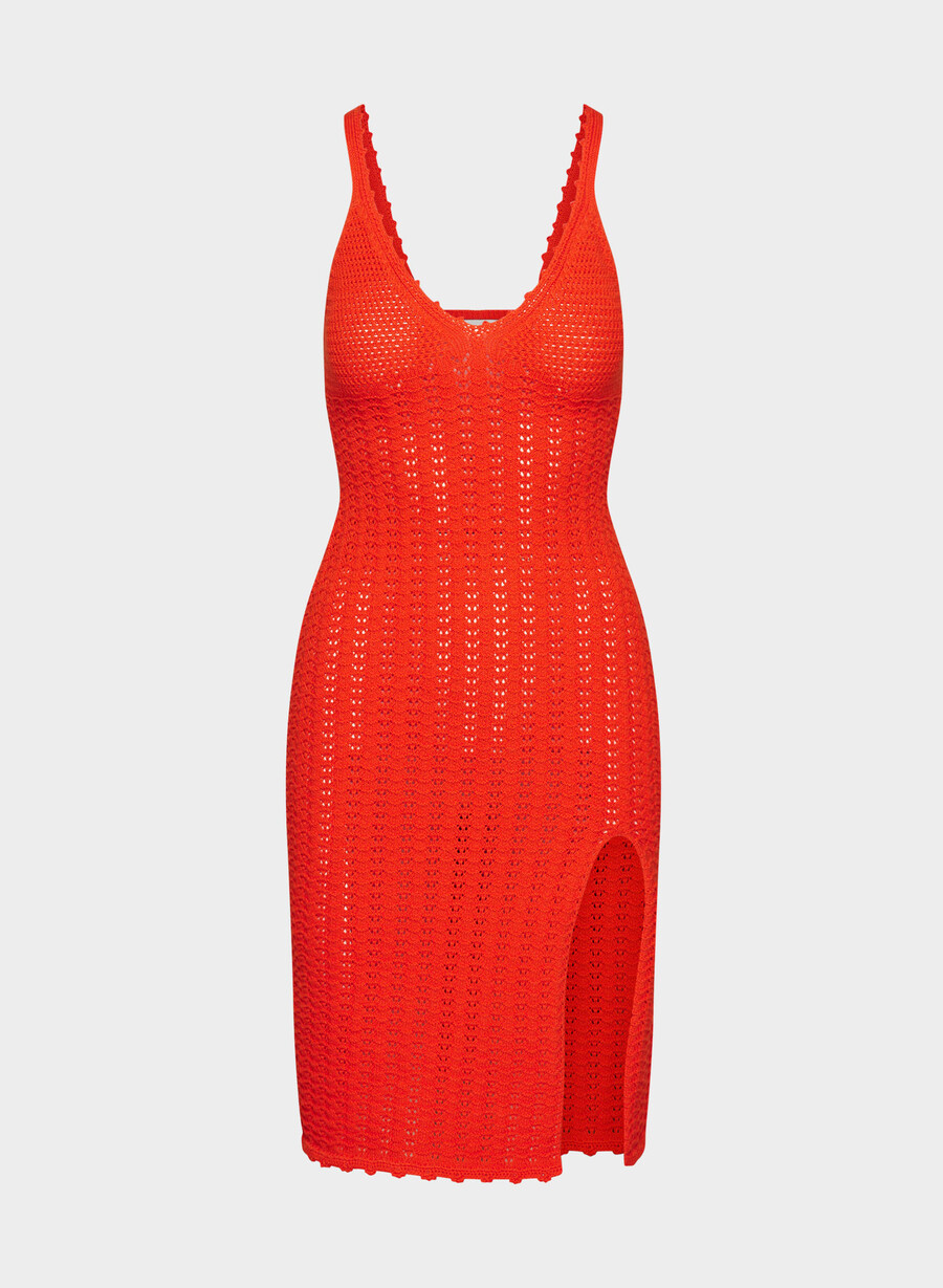 rochie midi evie poppy red