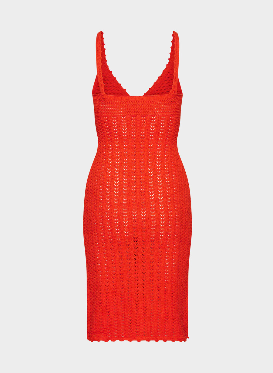 rochie midi evie poppy red