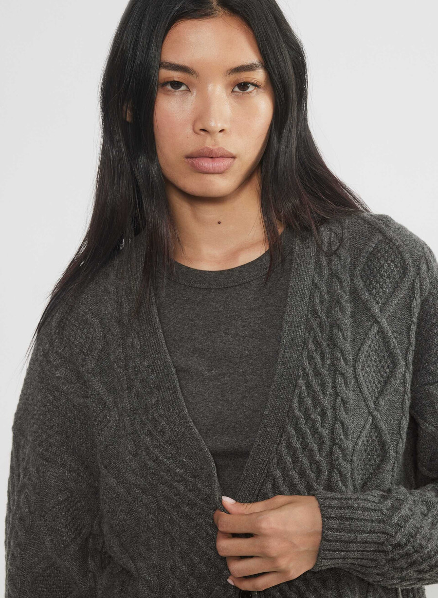 cardigan peggy heather charcoal