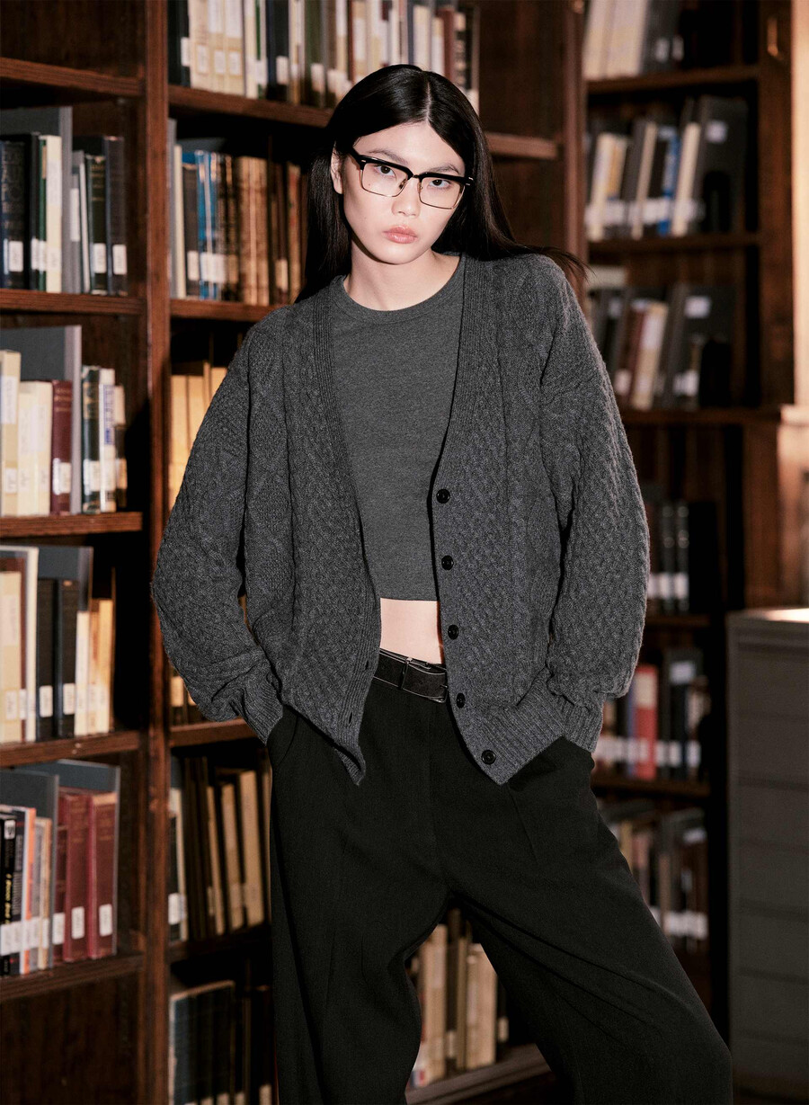 cardigan peggy heather charcoal