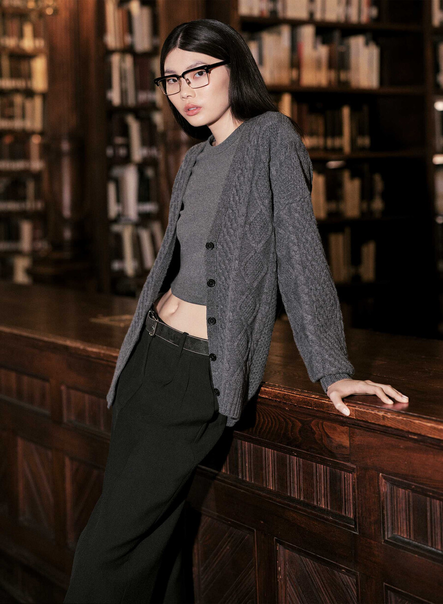 cardigan peggy heather charcoal