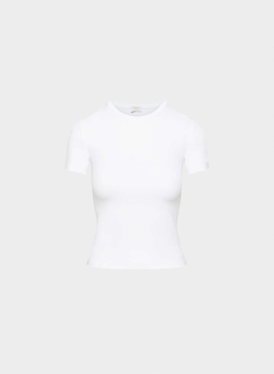 tricou retouch emmer alb strĂlucitor