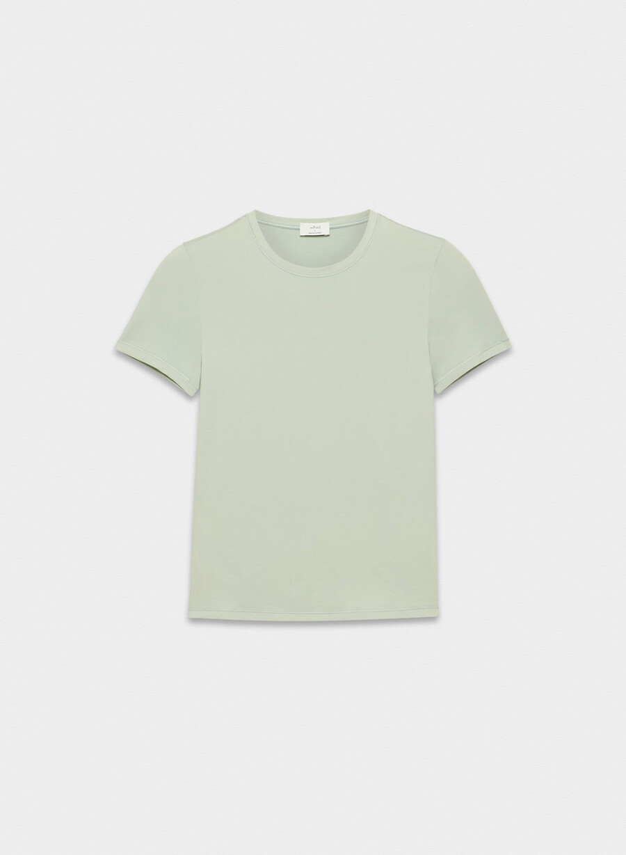 tricou retouch emmer verde-salvie argintiu