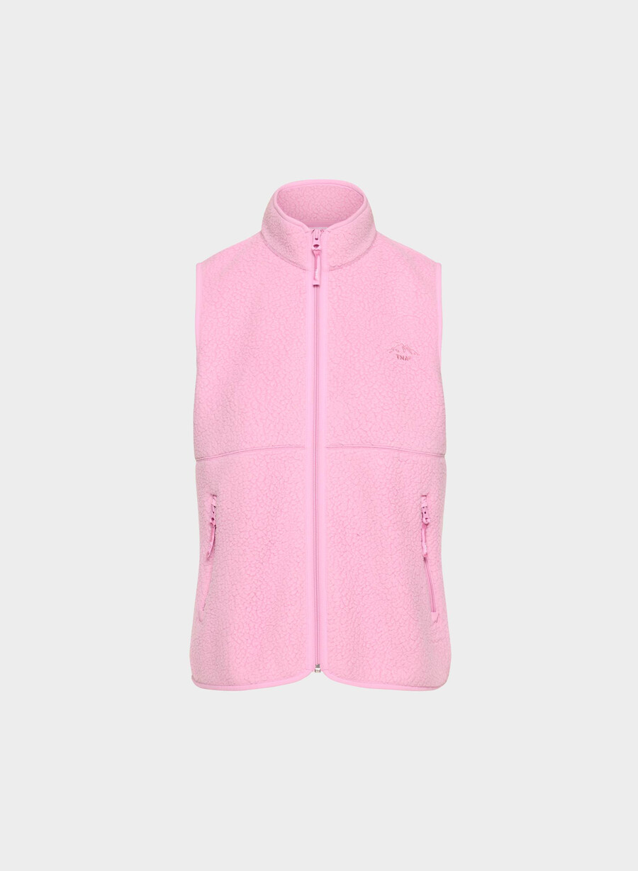 vestă polartec thermal pro cu guler înalt morganite roz