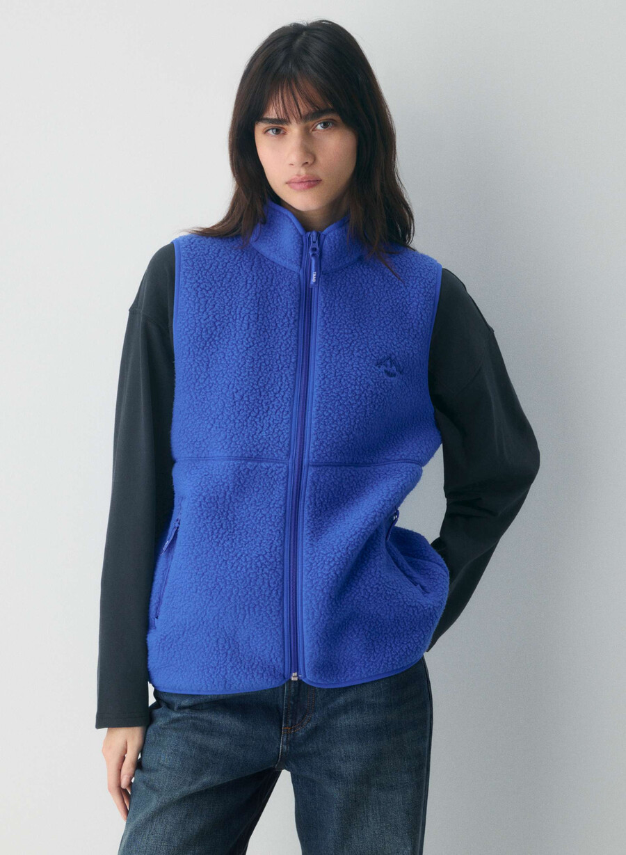 vestă polartec thermal pro cu guler moale jazz blue