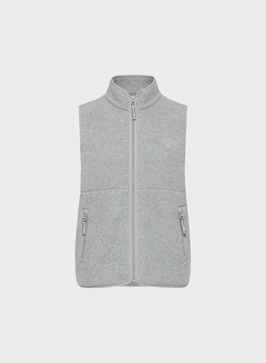 vestă polartec thermal pro cu guler înalt culoare heather athletic green