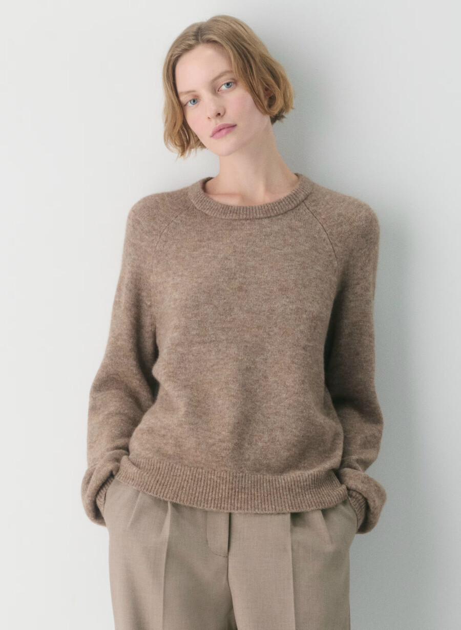 pulover sonder heather nomad taupe