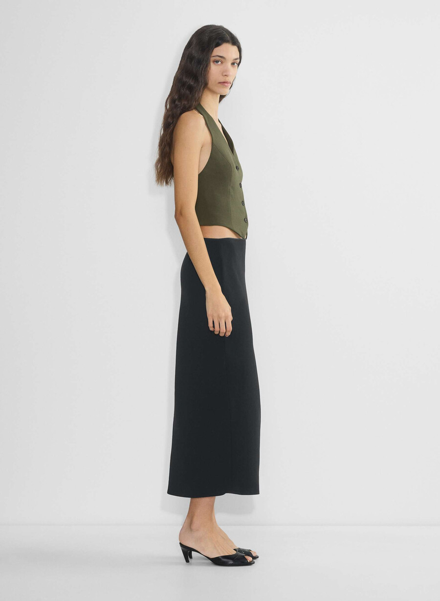 vito vest - crepette dark olive