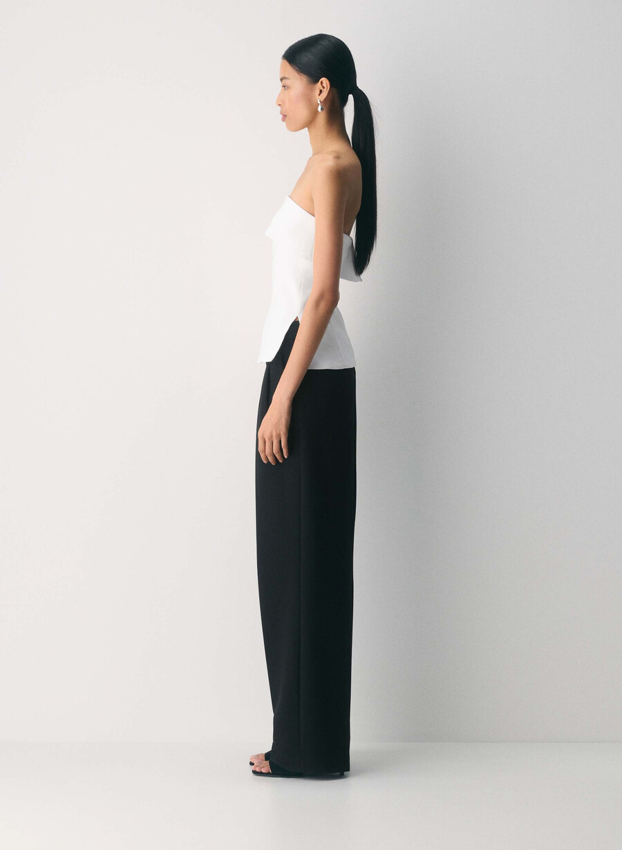 tricou element tube top - ressential alb