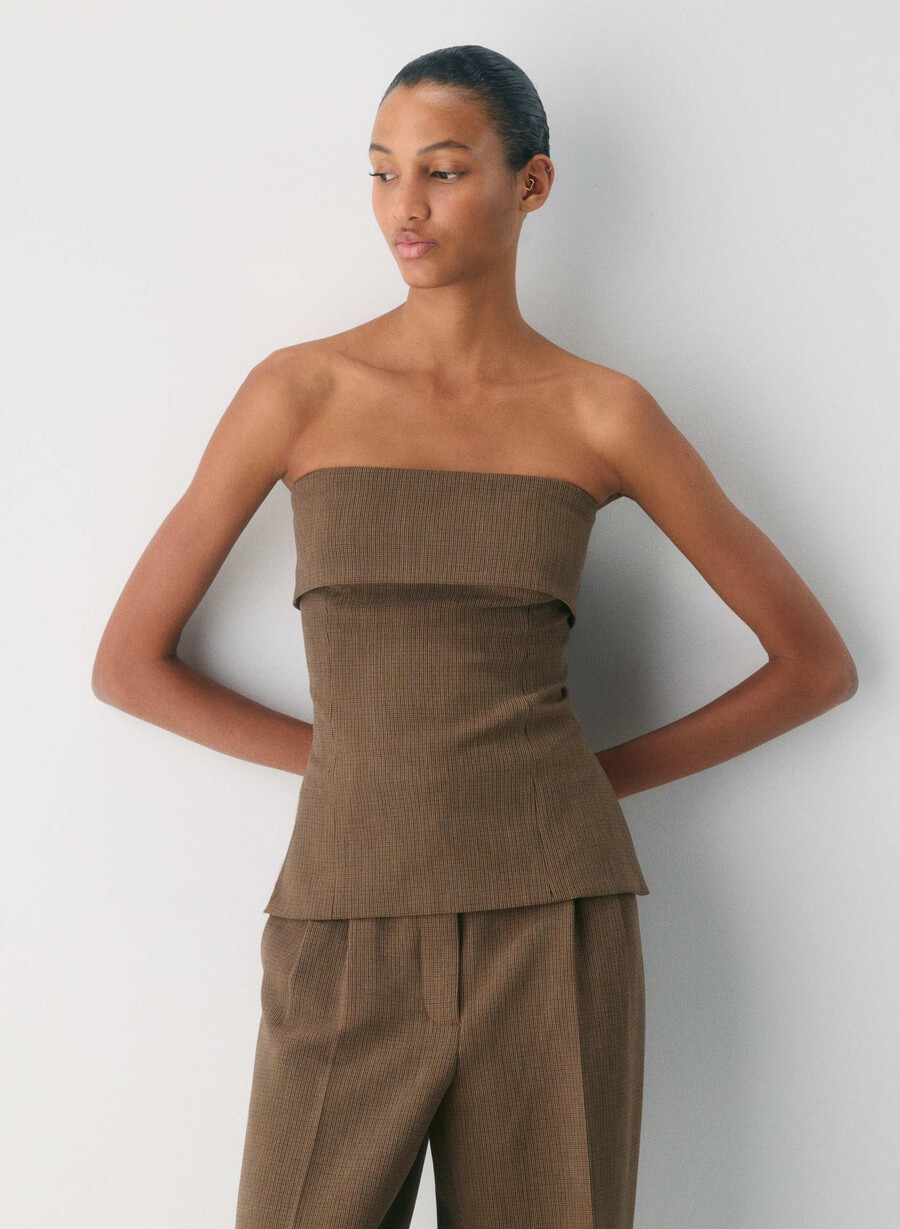 tricou element tube top - ressential kyle check svlmsc b