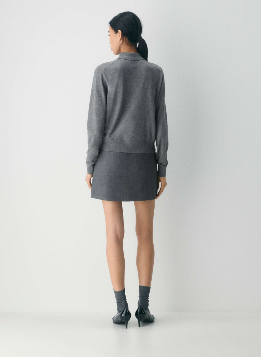 fustă chisel - ressential heather charcoal