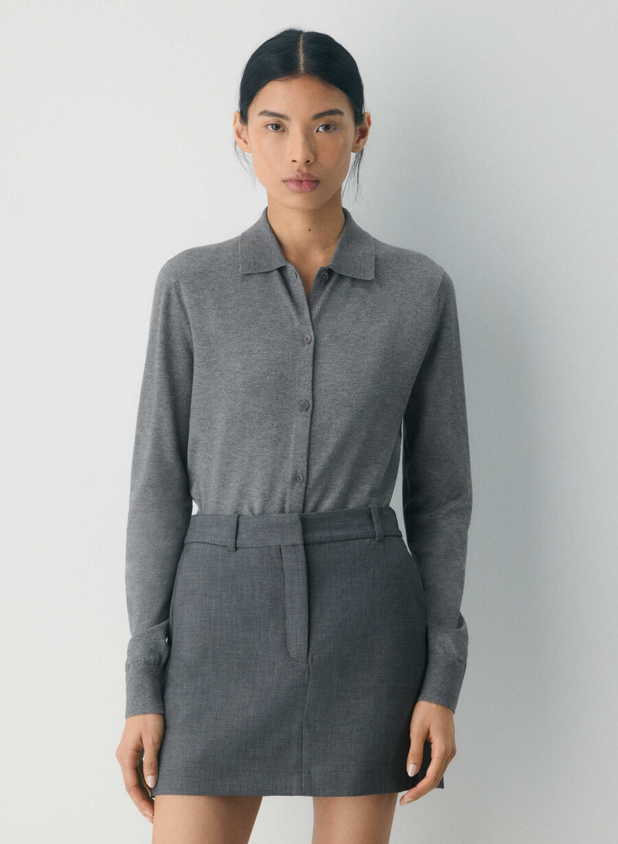 fustă chisel - ressential heather charcoal