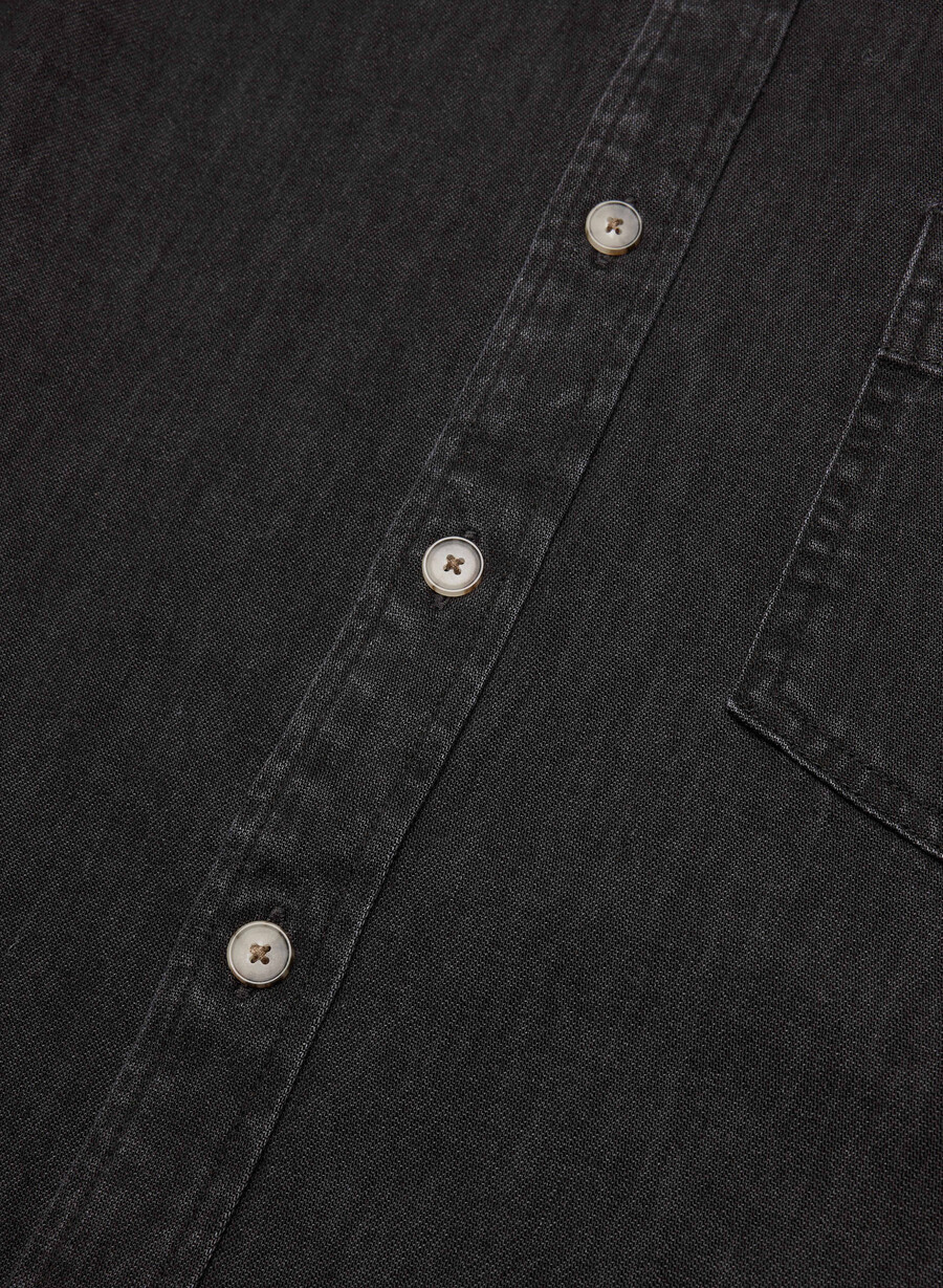 cămașă confortabilă din denim denim forum the 80s tus de ochi negru