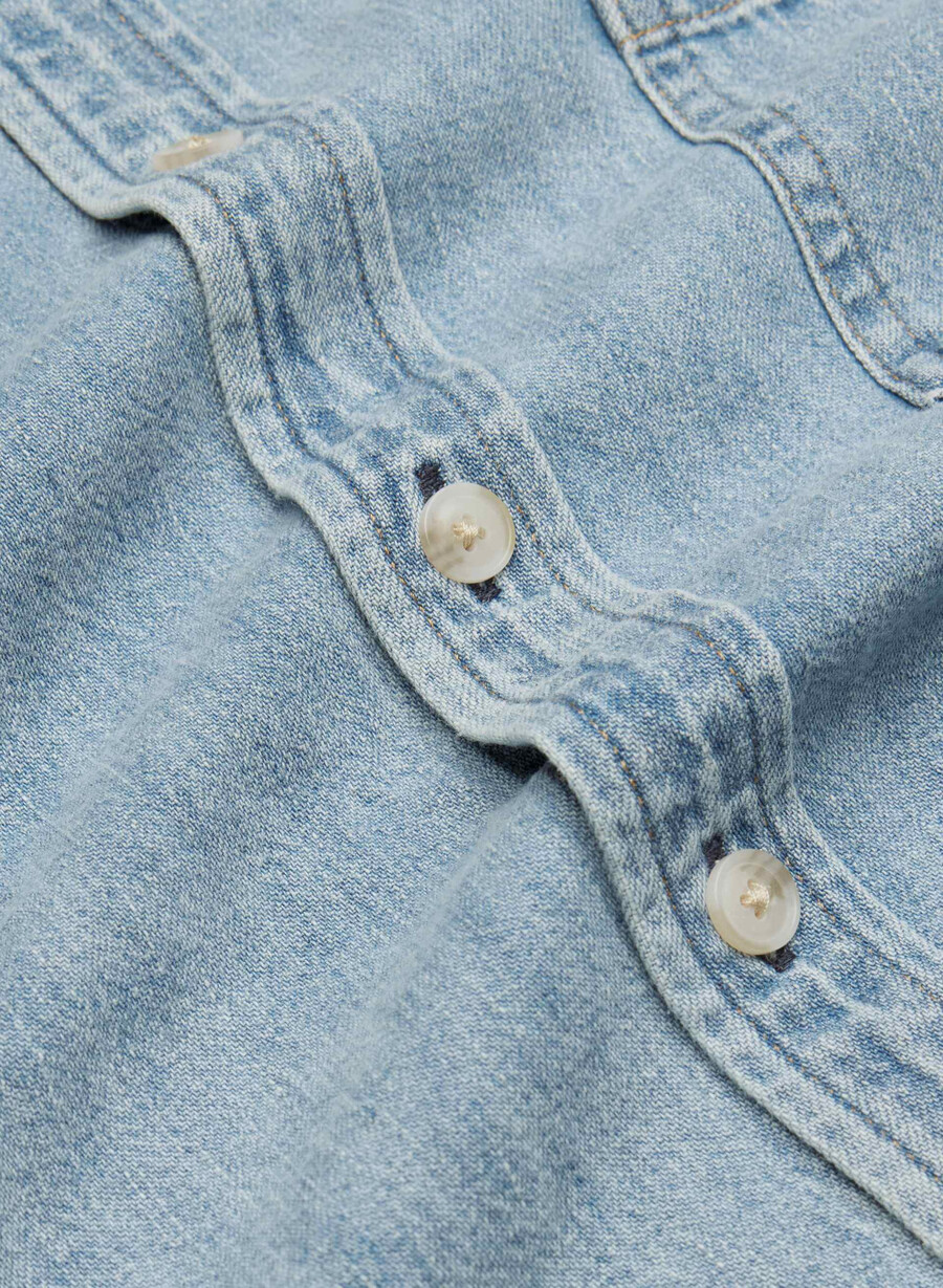 cămașă confortabilă din denim denim forum anii 80 model albastru 7 ani