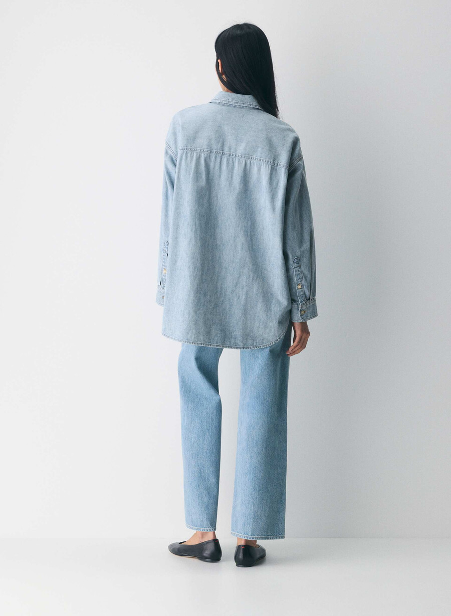 cămașă confortabilă din denim denim forum anii 80 model albastru 7 ani