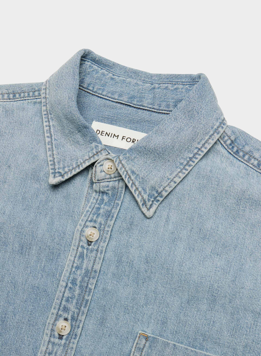 cămașă confortabilă din denim denim forum anii 80 model albastru 7 ani